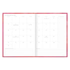 Mead 2027 West Village 12 Month Large Stitchbound Planner - 11" H x 8 1/2" W - Bilingual-One week per two page spread has ruled planning space and a section to check off completed tasks