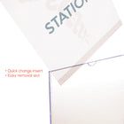 Deflecto Superior Image Cubicle Sign Holde - Portrait - 8 1/2"W x 11"H - Clear-11"H x 8.5"W x 0.8"D