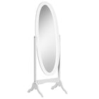 HOMCOM Full Length Mirror - 18.9" W x 57.9" H - White-Longline design which tilts to two different angles to give a view you want 