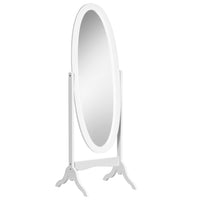 HOMCOM Full Length Mirror - 18.9" W x 57.9" H - White-Longline design which tilts to two different angles to give a view you want 