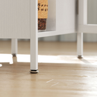 HOMCOM 67" Drop Leaf Folding Dining Table with Storage Shelves for 4 - White-It is a smart choice for small kitchen, dining room or any other limited spaces