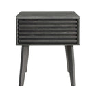 Modway Render End Table - Charcoal-Tapered Wood Legs