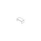 Office Star Napa Collection 72" Bow Front Desk Shell, Cherry-Scratch-resistant, textured thermally fused laminate surfaces