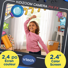 VTech KidiZoom Camera Pix FX Blue - Bilingual-More than a camera, play four games to jump frogs, go on a speedboat mission, grow flowers or put together a photo puzzle