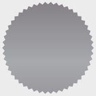 JAM Paper Standard Label Rolls - Burst - 1.875" Seal - Silver Matte Foil - 125 Labels/Roll-Size: Burst ( 1.875 Inches ) | Printer friendly labels are easy to create and customize.