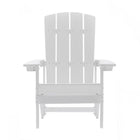 Backyard Lifestyles Adirondack Chair - White-Will Not Crack, Chip, Rust, or Peel.