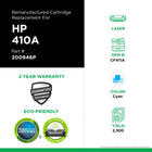 CIG HP 410A Remanfuactured Toner Cartridge - Standard Yield - Cyan-Environmentally Friendly: Remanufactured from an original HP recycled cartridge