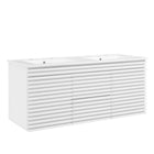 Modway Render 48" Wall-Mount Bathroom Vanity - White-Mid-Century Modern Vanity