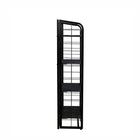 Futech Metal Mesh Retail Merchandise Rack - 23.5" x 47" - Black-Heavy-duty steel construction supports daily retail use, built to handle frequent restocking in high-traffic environments.