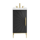 Modway Awaken 18" Bathroom Vanity - White/Black-Assembly Required