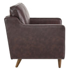 Modway Impart Genuine Leather Armchair - Brown-Ships In A Convenient Box