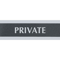 Headline Sign Century Series "Private" Sign-Coordinates with office décor