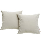 Modway Summon Outdoor Patio Sunbrella Pillow Set - Beige - Set of 2-Water & UV Resistant