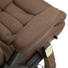 Vinsetto Massage Office Chair with 6-Point Vibration - Brown-Adjustable seat height can match your desk or your sitting habit