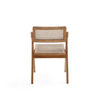 Manhattan Comfort Lambinet 20.87" Industry Chic Dining Folding Chair - Nature - Set of 2-22.64" L x 23" W x 31.1" H