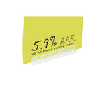Eddie's Fast Grip 3" Adhesive Sign Holder with Rubber Gripper - Clear - 100 Pack-3" long