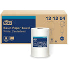 Tork Advanced Soft Centerfeed Hand Towel - 2-Ply - White - 600 Sheets/Roll - 6 Pack-Available in an Easy Handling Carry Box. ECOLOGO Certified. Compostable Verified by Independent Verification.