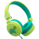 Planet Buddies Kids Wired Headphones - Green (Turtle)-Premium Sound Quality: Kids headphones wired with 40mm drivers, ensuring your children will enjoy the best sound experience. The perfect headset alternative to computer speakers, can also be used with kids tablets, phones and laptops