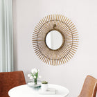 Zuo Dimond Mirror - Gold-Mirror Placement: Wall