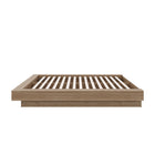 Nexera Marconi Platform Bed Frame - Queen Size - Brown Oak-Versatile Silhouette: Rectangular shape complements various decor styles