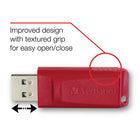 Verbatim Store 'n' Go 32 GB USB Flash Drive - Red-Compatible with Windows XP, Vista, and Windows 7 and higher, Mac OS X 10.1 and higher, Linux kernel 2.6 and higher