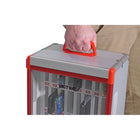 Victor Classroom Cell Phone Locker - 18.5" x 12.8" x 8.61" - Silver/Red-Sized to accommodate most cell phone cases, including Pop Sockets