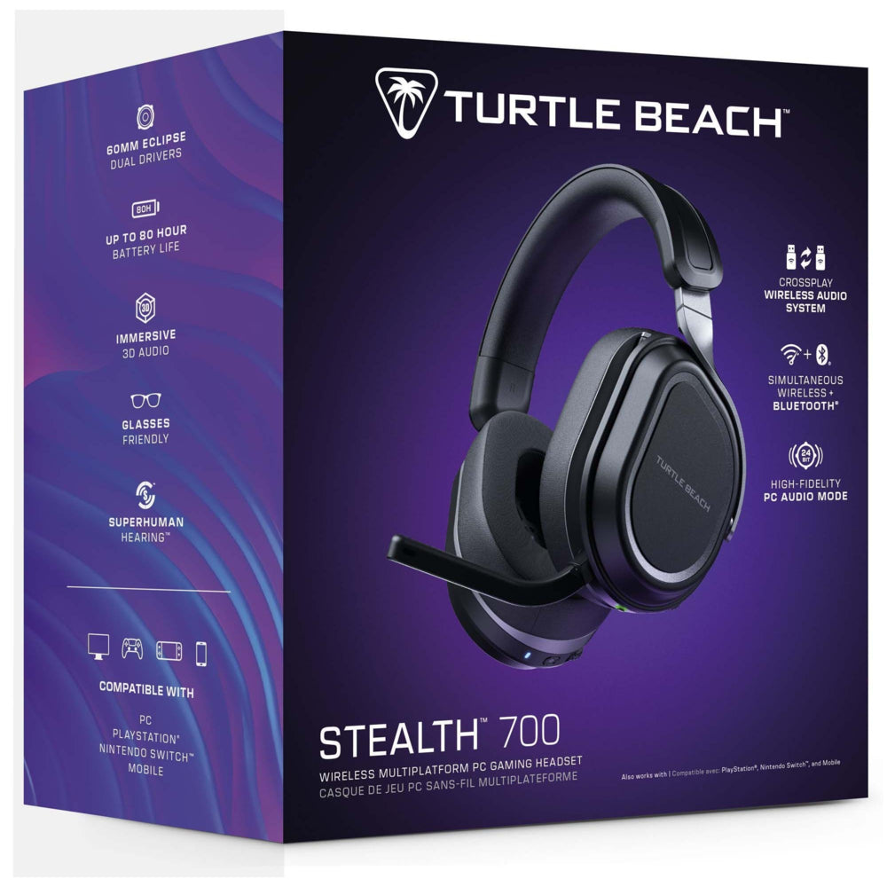 Turtle Beach Earforce Stealth 700 V3 Gaming Headset for PC Black