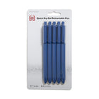 TRU RED Retractable Quick Dry Gel Pens - 0.7mm - Blue - 5 Pack-Smooth-flowing blue ink pen provides bold, vivid writing