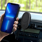 Mighty Mount MagSafe 15W Wireless Charger Mount - Telescopic Suction Cup Base-Seamless Fast Charging: Wireless Charging that keeps your phone always ready to roll at your destination