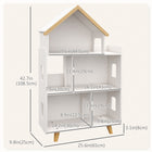 Qaba Toy Storage Organizer for Kids - White-Contemporary design fits into any nursery, bedroom, or playroom
