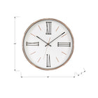 Monarch Specialties 9094 14" Round Wall Clock - Gold Frame-Powered by quartz movement, this non-ticking wall clock ensures accurate timekeeping in a serene environment