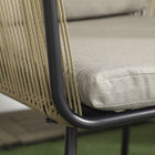 Outsunny 3-Pieces Wicker Patio Furniture Set - Coffee/Light Grey-Steel frame, wrapped in PE wicker in a unique webbed design 
