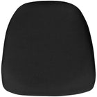 Flash Furniture Hard Fabric Chiavari Chair Cushion - Black-Firm Chair Cushion