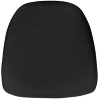 Flash Furniture Hard Fabric Chiavari Chair Cushion - Black-Firm Chair Cushion