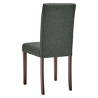 Modway Prosper Upholstered Fabric Dining Side Chair - Grey - 2 Pack-Dense Foam Padding