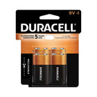 Duracell Coppertop 9V Alkaline Batteries - 4 Pack-LONG-LASTING BATTERIES DESIGNED FOR DEPENDABILITY: Duracell Coppertop alkaline batteries deliver the lasting power and performance you can count on for electronic devices throughout the home or on-the-go