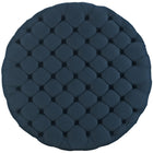 Modway Amour Upholstered Fabric Ottoman - Azure-Dense Foam Padding
