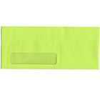 JAM Paper #10 Window Envelopes, 4 1/8 x 9.5, Brite Hue Ultra Lime Green, 500 Pack (5156480H)-Product Type: Brite Hue Window Envelope