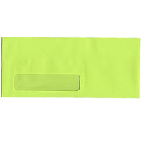 JAM Paper #10 Window Envelopes, 4 1/8 x 9.5, Brite Hue Ultra Lime Green, 500 Pack (5156480H)-Product Type: Brite Hue Window Envelope