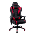 Emerge Vartan Bonded Leather Gaming Chair - Red-Bonded leather back and seat