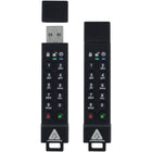 Apricorn Aegis Secure Key 3z Encrypted USB 3.1 Gen 1 128 GB Flash Drive - Black-Requires no software to set up or operate-completely cross-platform compatible and perfect for corporate deployments
