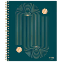 Mead 2027 Large Weekly/ Monthly Planner - 11-¼" H x 9" W - Linear Geo - Bilingual-15 months: October 2026 - December 2027 + 3 monthly spreads for January, February and March 2028