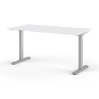 Humanscale EFloat Go 2.0 Sit/Stand Table - 30" x 58" - White Laminate Surface/Silver Base-Accelerometer anti – collision technology prevents accidental contact with objects while vertically adjusting