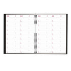 Brownline 2027 14-Month Monthly Planner CoilPro Hard Cover - 11" x 8-1/2" - Black-100% post-consumer recycled paper