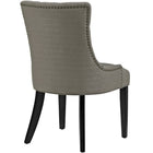 Modway Regent Tufted Fabric Dining Chair - Granite-Polyester Fabric Upholstery