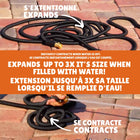 Big Boss XHose Pro Expandable Garden Hose -Heavy Duty & Flexible - 25 ft-Large Diameter For Max Performance - inner diameter is a large 5/8 of an inch which allows for a powerful stream and the superior 500PSI burst strength guarantees trusted performance and long life