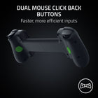 Razer Kishi V3 USB C Gaming Controller for Android and iPhone -Dual mouse click back buttons: Faster, More Efficient Inputs. Enjoy the same ultra-responsive actuation found in our top gaming mice with 2 back buttons built into the controller’s ergonomic handles