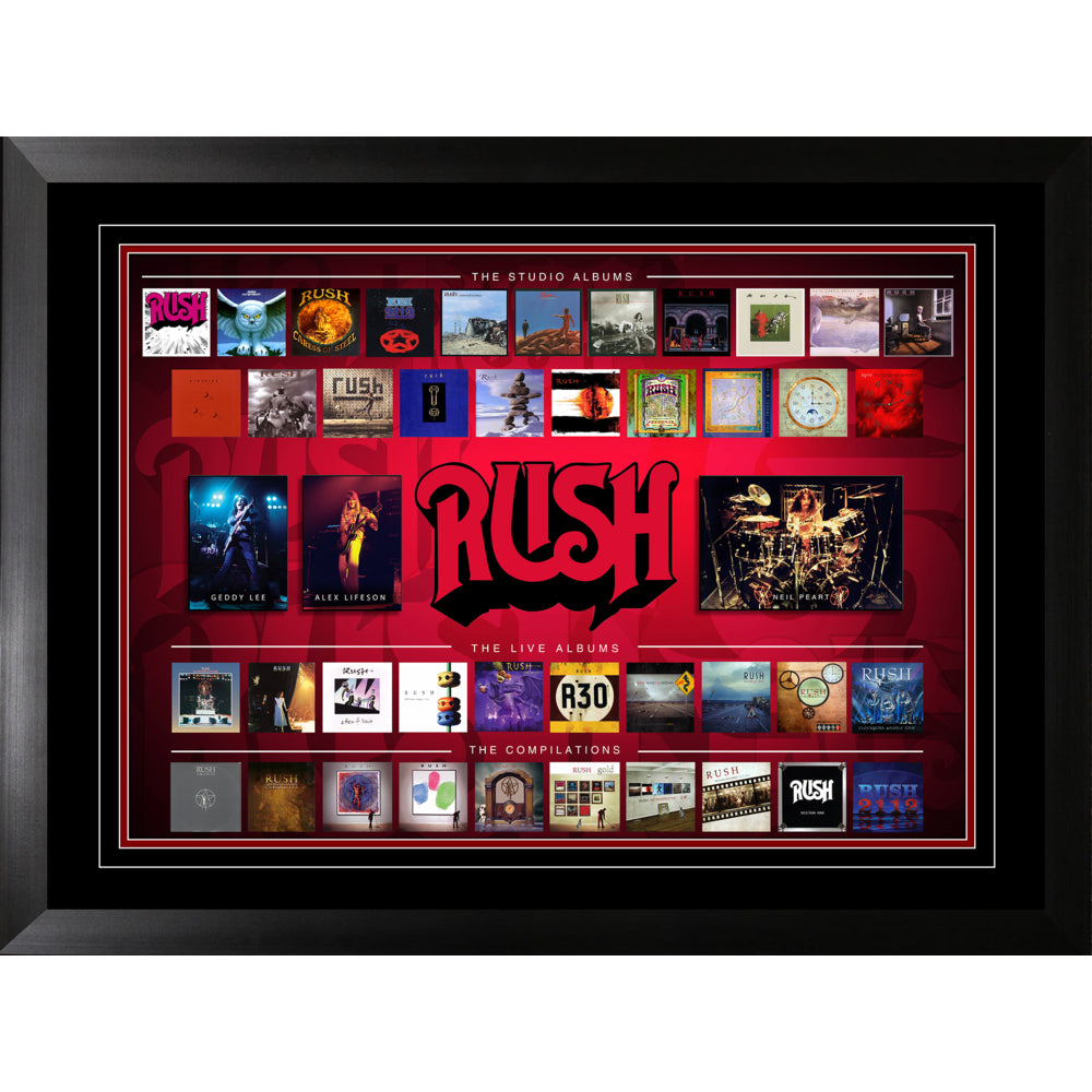 Rush Album Collection Collage - Framed Print - 26