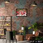 Detroit Red Wings 2008 Stanley Cup - Framed Canvas - 31" x 22"-Officially licensed by the NHL and NHLPA