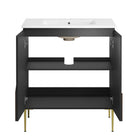 Modway Alchemist 30" Bathroom Vanity - White/Black-Assembly Required